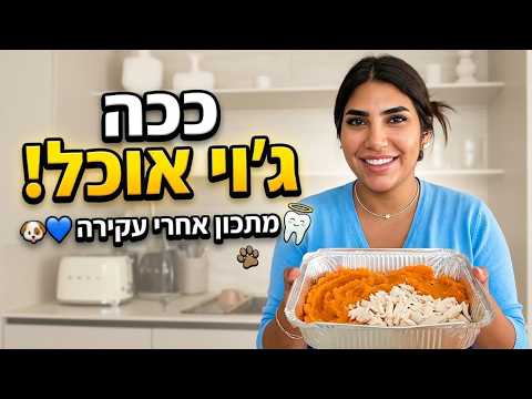 מכינים ארוחת צהריים לג׳וי אחרי עקירת שיניים!