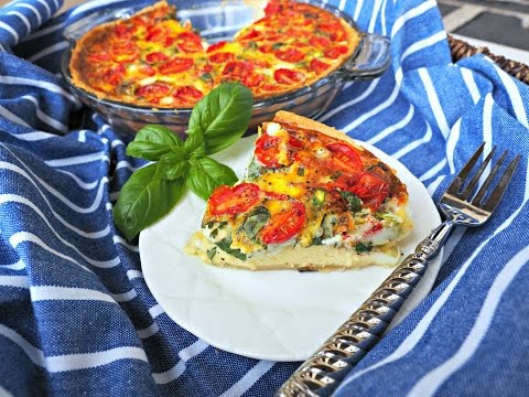 Breakfast Recipe: Savory Leek, Asparagus & Tomato Quiche by Everyday Gourmet with Blakely