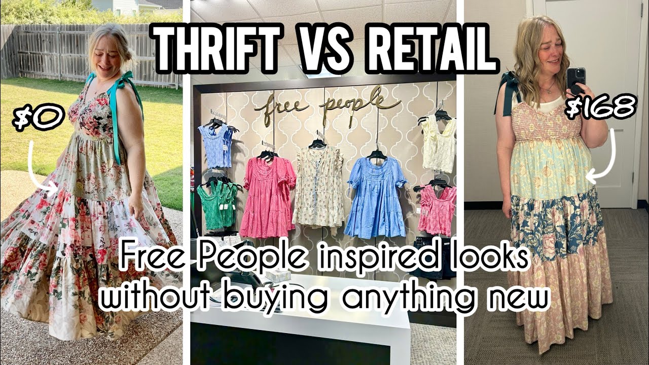 Thrift vs Retail: $0 Challenge of Free People Inspired Looks