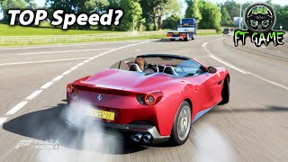Now on top speed gameplay, this new car is a ferrari portofino forza
horizon 4 with wheel cam! the balance of very good, it can be easily
drift...