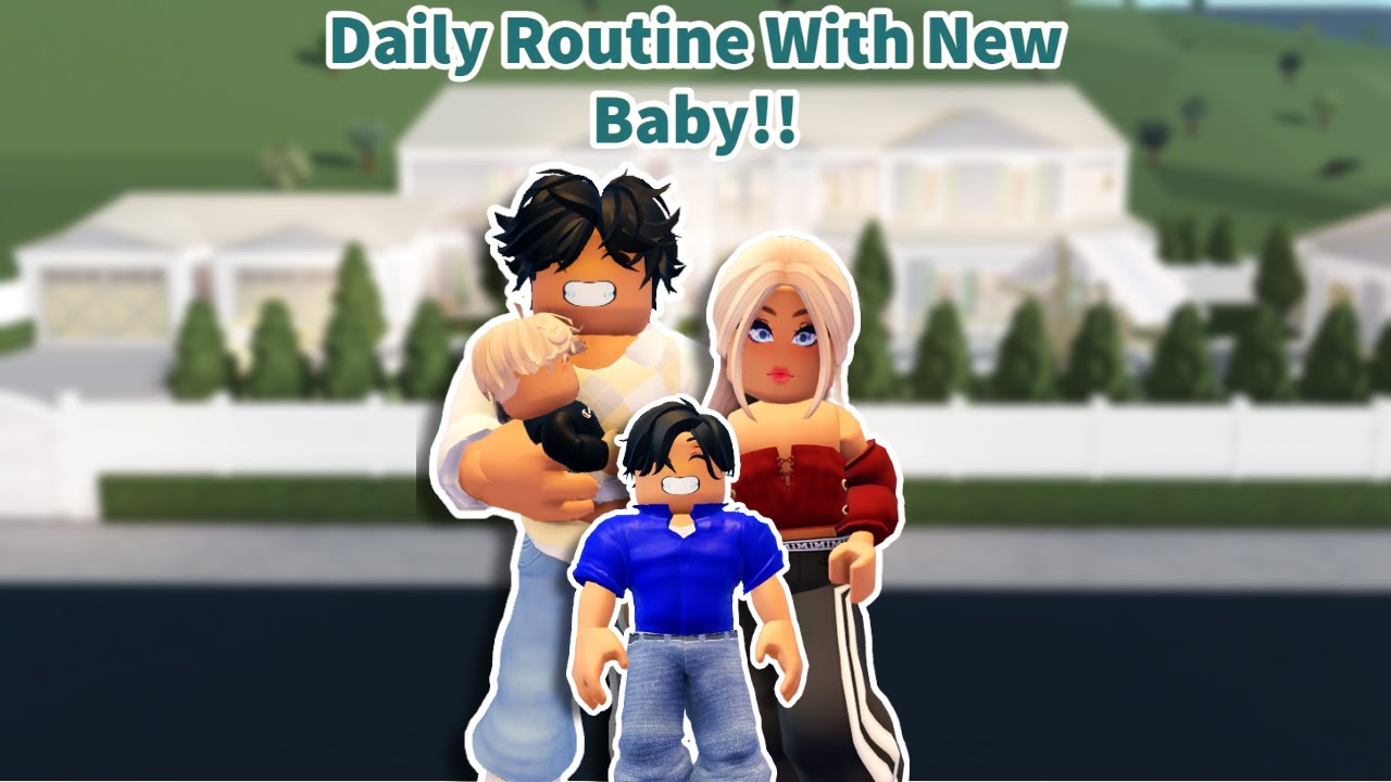 Daily Routine With New Baby!! |Roblox Bloxburg Family Rp - YouTube