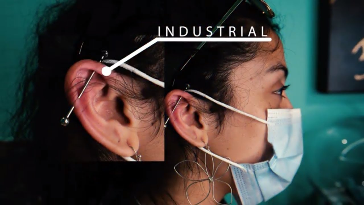 I GOT MY INDUSTRIAL PIERCING @PLATINUM TATTOOS & BODY PIERCINGS