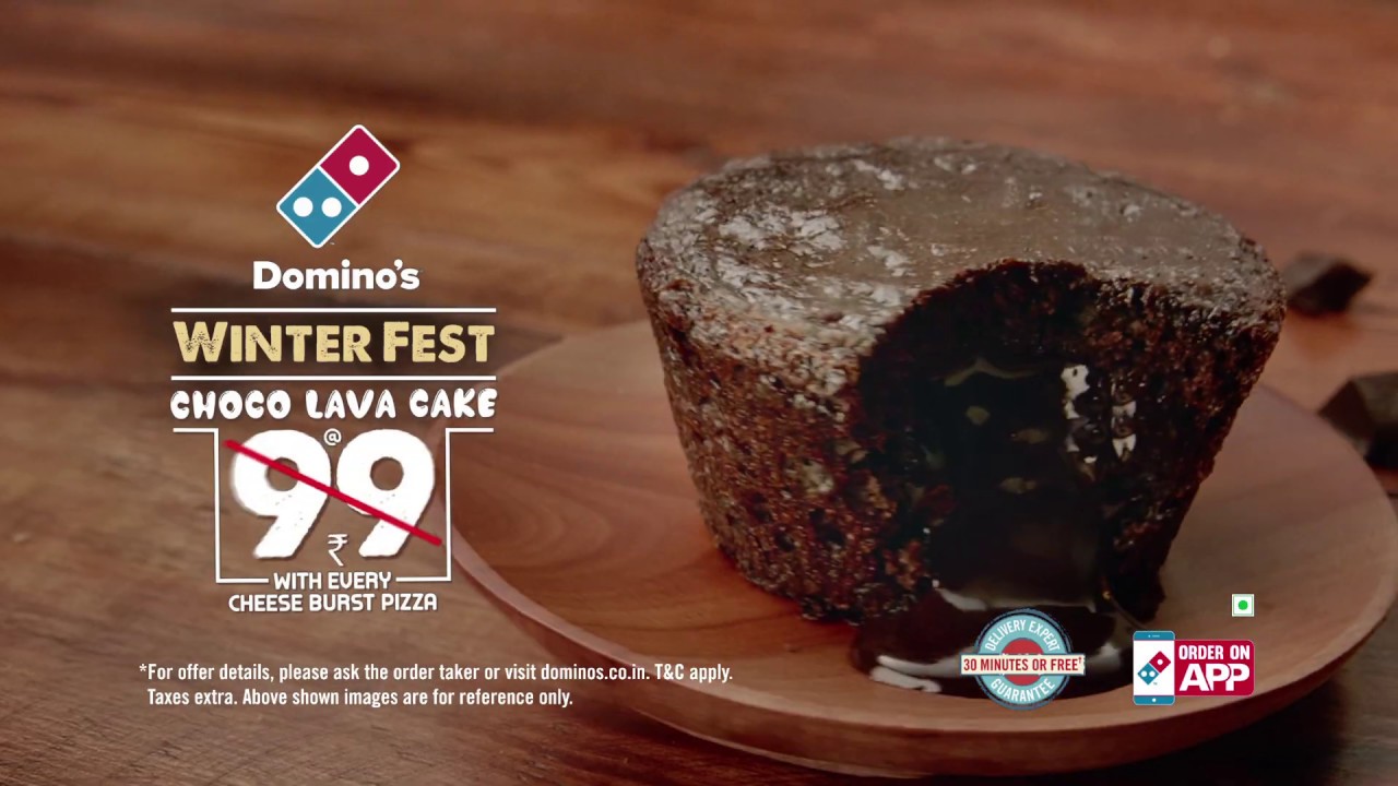 Domino's Winter Fest: Order Cheese Burst and get Choco Lava Cake at ₹ ...