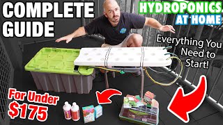 DIY Small Space Hydroponic System Setup for Under $175USD! ($242 AUD)