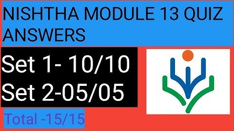 Nishtha Module 13 quiz answer in odia || Nishtha module 13 self assessment answer||set 1,2