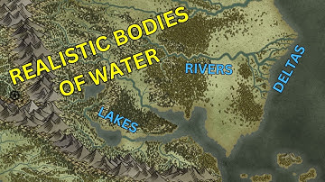 How to Place Realistic Rivers, Lakes, and Deltas | Fantasy Map Making (Part 4)