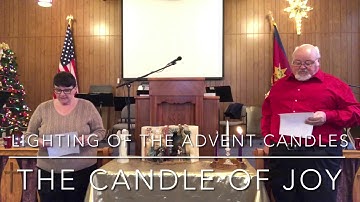 Lighting of the Advent Candles Week 3. The Candle of Joy