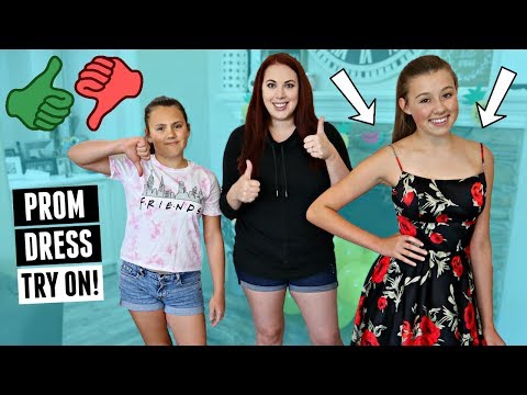 rating-gabrielle's-prom-dresses!-|-prom-dress-shopping-+-try-on-at-home!