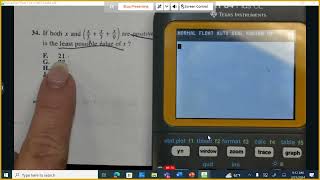 Math ACT   July 2020   Question 34