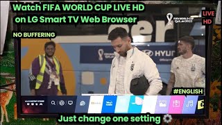 FIFA WORLD CUP 2022 LIVE on LG Smart TV Web browser HD Quality and No Lag | LG Smart TV | Jio Cinema screenshot 3