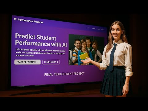 Student Performance Prediction Web App Using Machine Learning | Python, Flask, TensorFlow Project