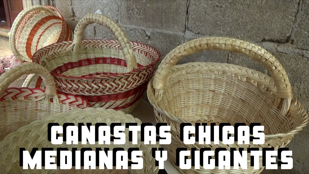 Estas hermosas canastas las hace toda una familia | Pueblear