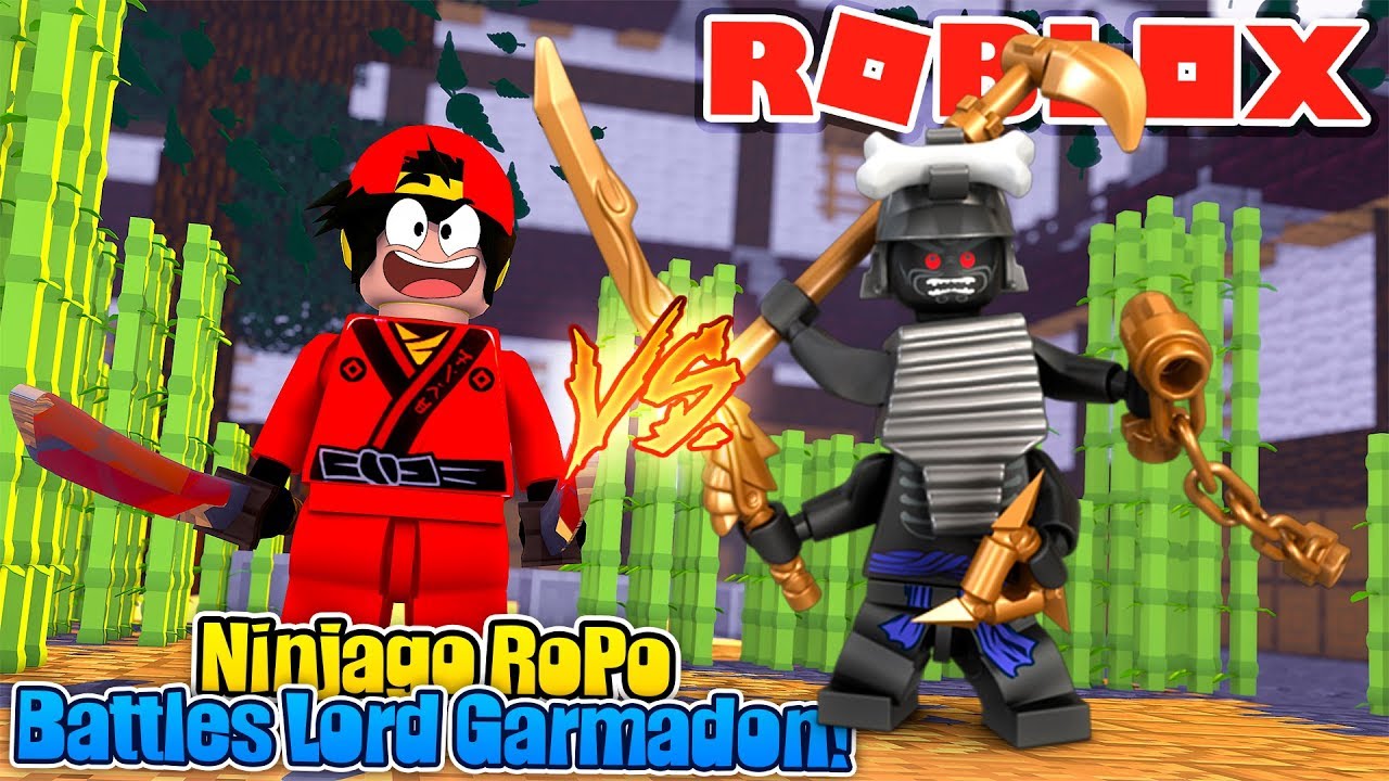 Roblox Ninjago Ropo Battles Lord Garmadon Youtube - roblox ninjago