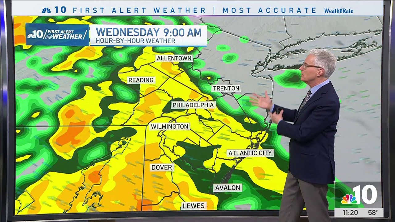 A beautiful, sunny Tuesday, but rain ahead - YouTube