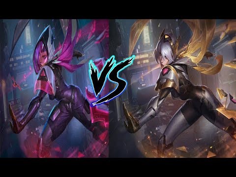 PROJECT Irelia vs PROJECT Irelia Prestige Edition splash art - YouTube