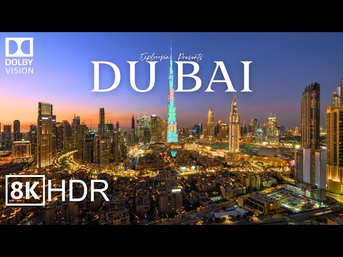 Dubai 8K Video Ultra HD HDR 60 FPS (United Arab Emirates) in Drone Video