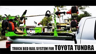 Truck Bed Rail System for Toyota Tundra Install by Green Touch