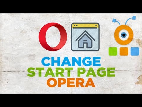 Video: Hoe De Hoofdpagina In Opera Te Veranderen