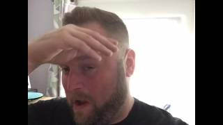 Why do our girlfriends ask us about dresses?…Sweaty moments with Arron Crascall