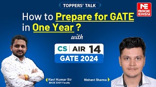 GATE 2024 Ranker | Computer Science Engg. (CS), AIR-14, Nishant Sharma | Toppers Talk