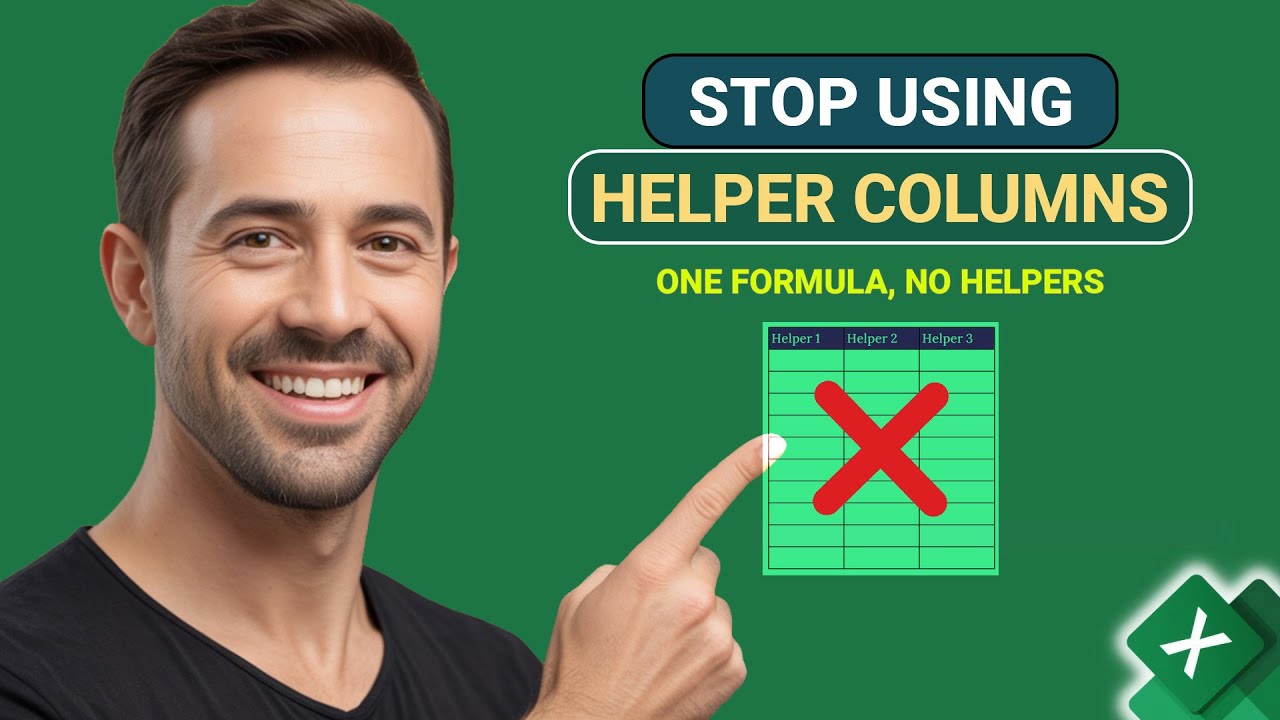 Stop Using Helper Columns in Excel (Smarter VLOOKUP Formula)