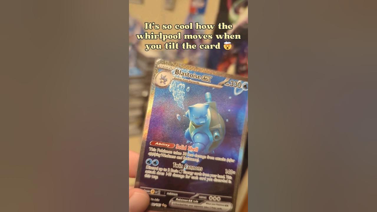 DID YOU SEE THE WHIRLPOOL?! Blastoise Pokemon 151 pokemon pokemontcg