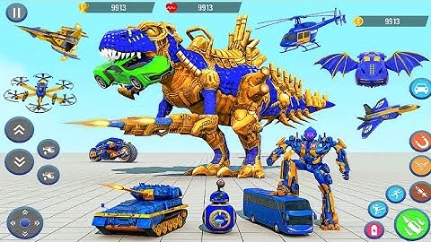Dino Robot : Car Shooting Game APK Gameplay - Android/ios .
