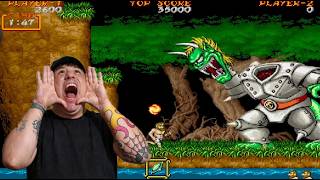PASSEI RAIVA Jogando Ghouls n Ghosts (Arcade) Melhores Piores Momentos da Live
