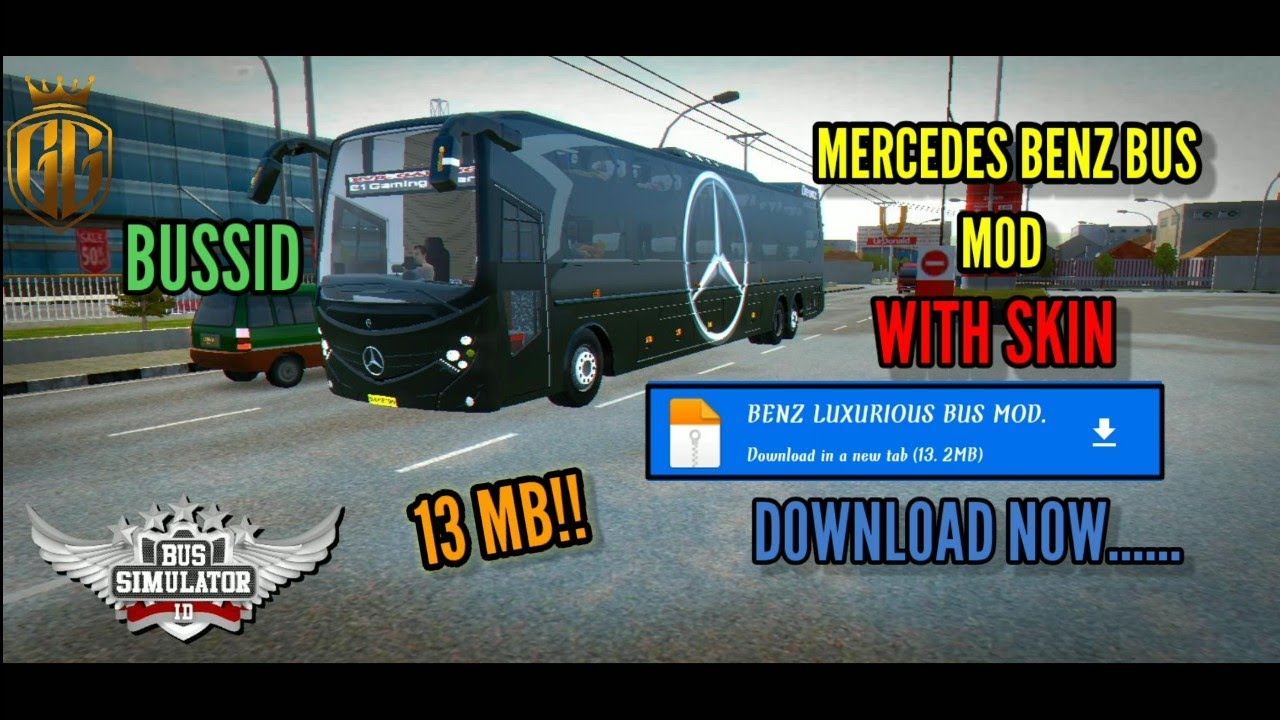 BUS SIMULATOR ID,New bus mod!, Mercedes Benz bus mod with