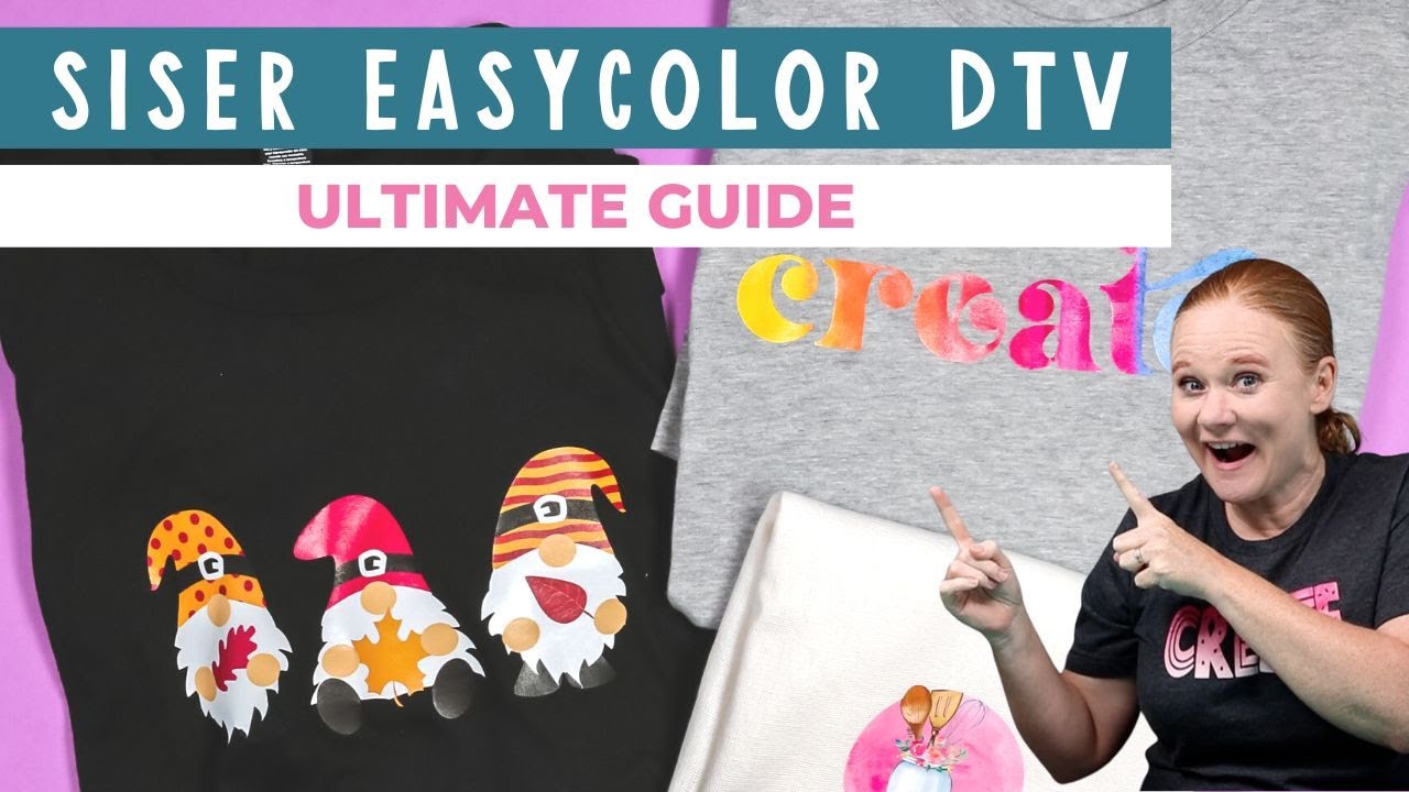 How to Use Siser Easy Color DTV on Darks for Beginners - Silhouette School