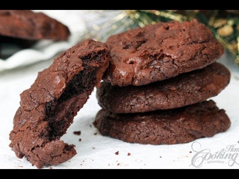Double Chocolate Chunk Cookies | Home Cooking Adventure