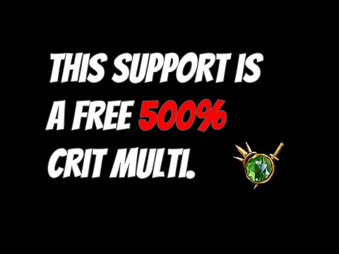 The most BROKEN Support Gem in Path of Exile (Free 500% Crit Multi)