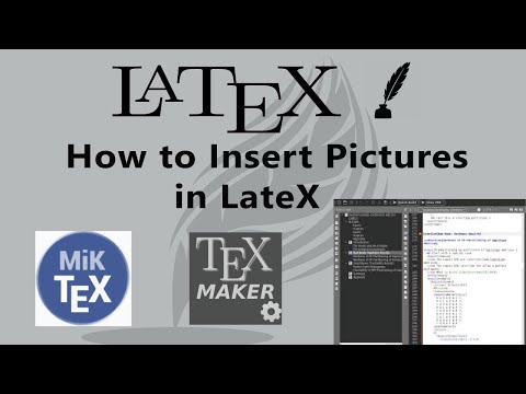 Vidéo: Comment insérer une image dans texmaker ?