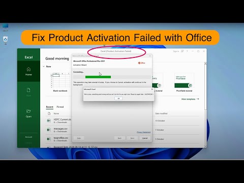 Fix "Product Activation Failed" Error With Excel, Word or Microsoft Office