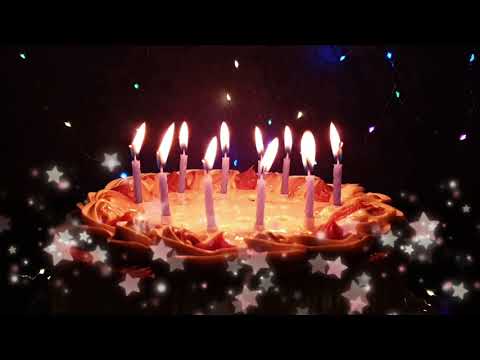 Happy Birthday Cake With Candles Blowing and Greeting!