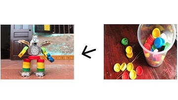 HƯỚNG DẪN LÀM ROBOT BẰNG ĐỒNG HỒ HỎNG VÀ NẮP CHAI NHỰA