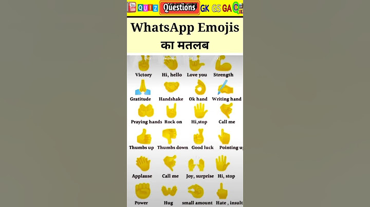 Hand Emoji Meaning | Hand Gesture Emoji | Emoji Meanings | Emoji Ka Matlab | इमोजी का मतलब #shorts