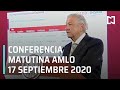 Conferencia matutina AMLO / 17 de septiembre 2020
