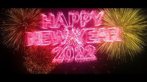 After Effects Happy New Year 2022 - Fireworks Text