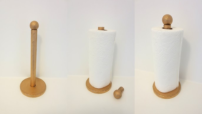 DIY Wooden Paper Towel Holder - The Nomad Studio