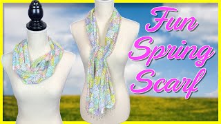 Fun Spring Scarves | Beginners Project | The Sewing Room Channel
