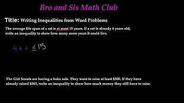 Word Problems for Inequalities - 7th Grade Math