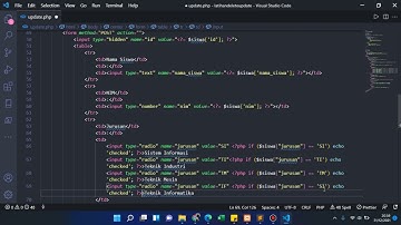 MEMBUAT FUNGSI DELETE DAN UPDATE MENGGUNAKAN PHP