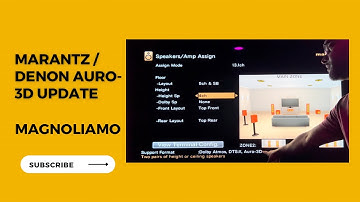 Marantz & Denon Auro-3D Update for Top Front/Rear Speakers