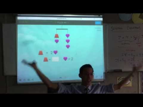 Solving Equations with Logic (2 of 2: Using SolveMe Mobiles to simulate an alegbraic equation)