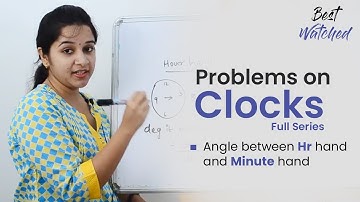 Aptitude Made Easy - Problems on Clocks Full series, Learn maths #withme #StayHome