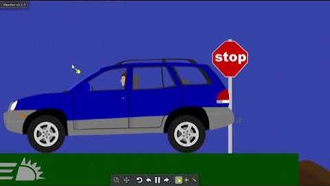 Algodoo vehicle destruction compilation