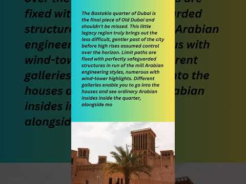 10 top tourist attractions in United Arab Emirates, 6 Bastakia,#shortsvideo2024#