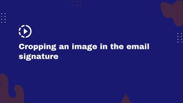 How to crop and resize an image inside the email signature
