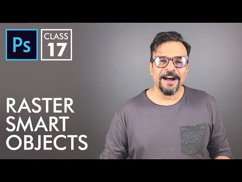 Raster Smart Objects - Adobe Photoshop for Beginners - Class  - Urdu / Hindi